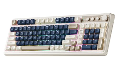 AULA 99 Key Keyboard, Wireless Gaming Keyboard Bluetooth...