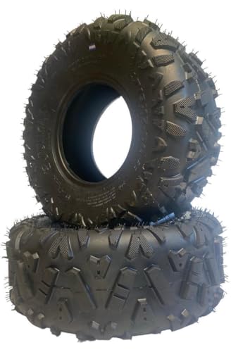 HMParts Reifen 2x 19x7.00-8 180/75-8 JUNKAI Quad Rasentraktor Aufsitzmäher Schneeräumer