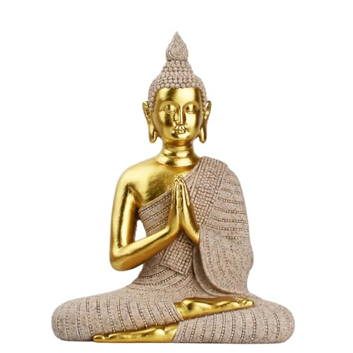 Estatua de Buda pintada a mano de 20.5 cm miniatura 1