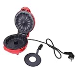 Pssopp Kompaktes Waffeleisen, 550-W-Kuchenmaschine, Kleingeräte für Familienessen Unterwegs (EU-Stecker 220 V)