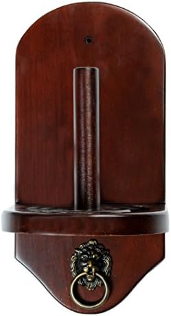 ISZY Billiards Wall Mount Pool Table Cone Chalk Holder Choose Mahogany, Black or Dark Oak Finish