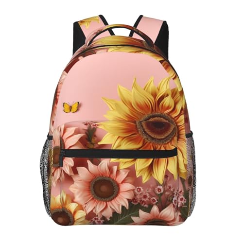 Sac à dos voyage ordinateur portable grand tournesol sac travail léger