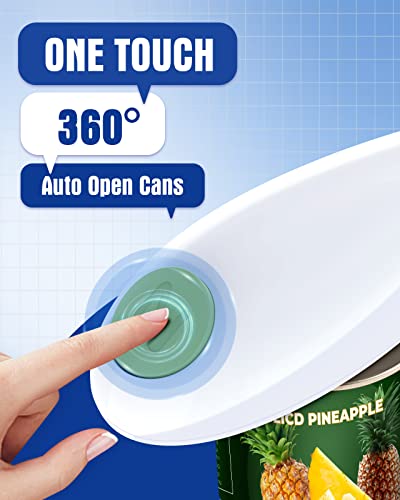 Smooth Edge Electric One-Touch Can Opener, Food-Safe Automatic Can Openers For Kitchen Fits Almost All Can Sizes, Hands Free Battery Can Openers Prime For Seniors With Arthritis #TOP1