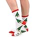 TeeHee Christmas Holiday 12-Pack Gift Socks for Women with Gift Box (Holiday-D)