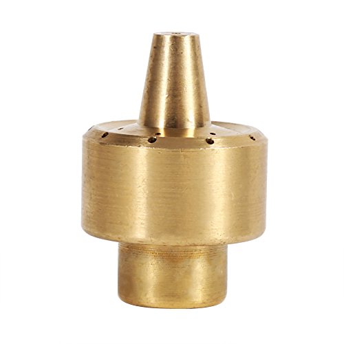 Brass Column Garden Pond Fountain Nozzle Water Sprinkler Spray Gold (1/4)