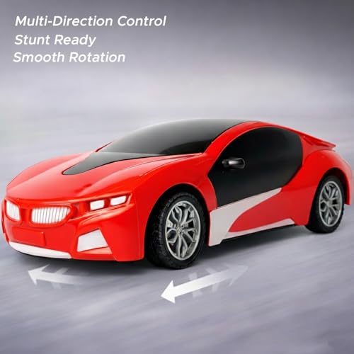 Image of NHR Rechargeable Remote Control Car for Kids and Children, 3D Lights Famous RC High Speed Racing Car, Rechargeable Battery Toy for Boys & Girls Age 3+ (Red)