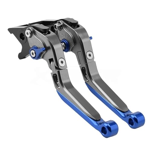 �I�[�g�o�C�p�u���[�L���o�[ SYM GTS 125 200 250 300 JOYMAX 125i 200i 250i 300i �u���[�L���o�[�Z�b�g �����\�ȃn���h�����o�[ ���[�^�[�o�C�N�p�[�c(Titanium-Blue)