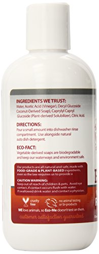 eco-me auto dish rinse aid clear fragrance free 8 fl oz