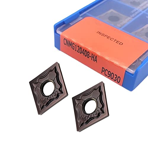 Metal indexable Turning Blade 10pcs CNMG120408 HA PC9030 Carbide Insert CNC Lathe External Cutting Turning Tool Blade for Stainless Steel