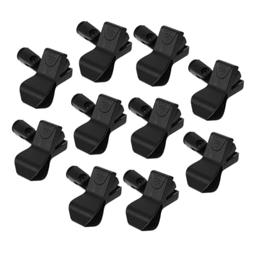 ULDIGI 10pcs Mic Clips for Mic Stand Portable Microphone Holder for Streaming Meetings Durable Compact Design for Communication Adaptable Mounting Options