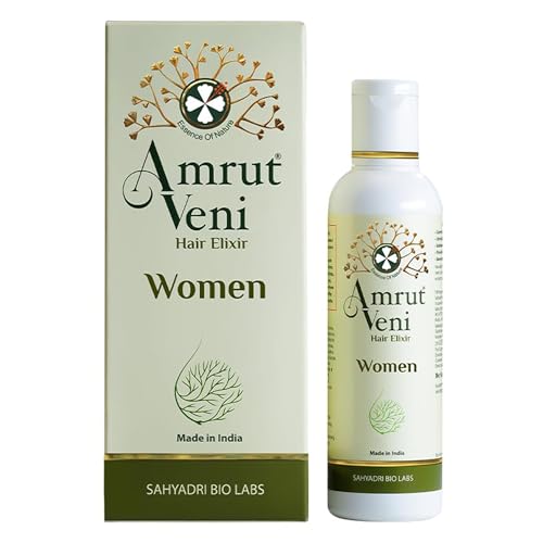 Image of Amrutveni Hair Elixir Oil for Women - Herbal Elixir with 40+ Actives, Reduces Scalp Dryness & Dandruff, Extends Hair Growth Cycle & Controls Hair Fall, Non-Sticky Formula for Lush & Beautiful Hair, 50ML