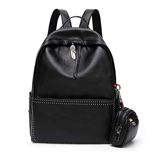 hxy Mochila, Mochila para Mujer, Bolso De Estudiante De Remache De Moda