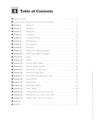 240 Vocabulary Words Kids Need to Know, Grade 4: 24 Ready-to-reproduce Packets That Make Vocabulary Building Fun & Effective - Image 2