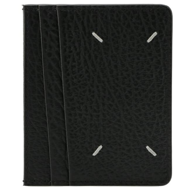 Maison Margiela Men's Business Card Holder, 5 CARD HOLDER Card Case, Black SA1VX0006-P4455-T8013, Black3