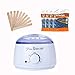 Produktbild Wax Enthaarung,Wachswärmer Wachserhitzer Schmelzen in 10 min mit 4 Wachsbohnen 10 Holzspateln Schmerzfrei waxing kit Zuhause Salon Mann Frau, Achselhöhle Beine Bikini