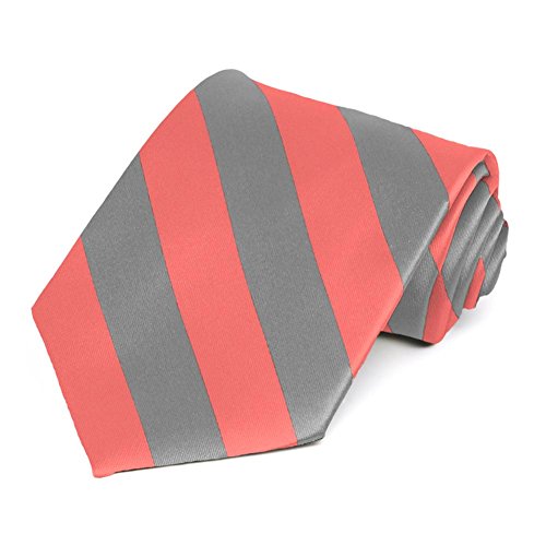 Image of tiemart Men's Striped Tie Standard Length