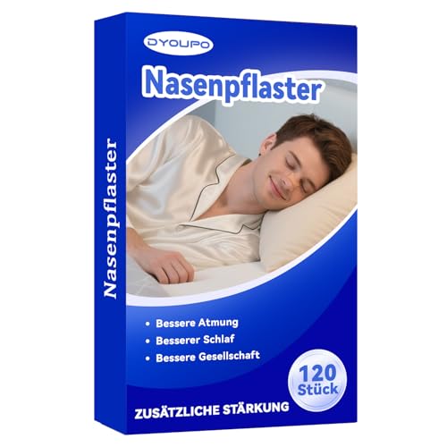 Nasenpflaster Schnarchen, 120 Stück Nasal Strips Schnarchstopper Anti Schnarch N