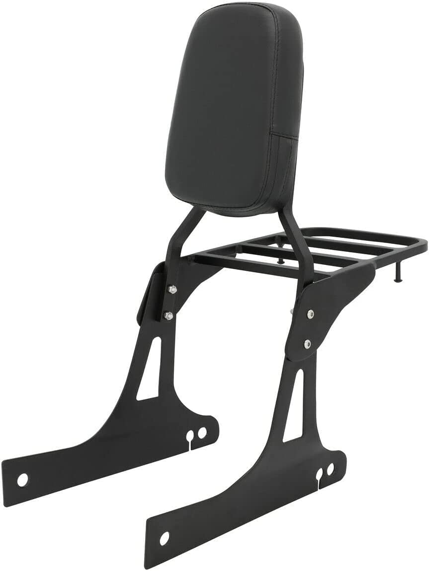 Sissy Bar Dossier avec coussinet confortable Compatible avec Harley Dyna Street Bob Wide Glide Super Glide Custom Low Rider fxdc fxdla