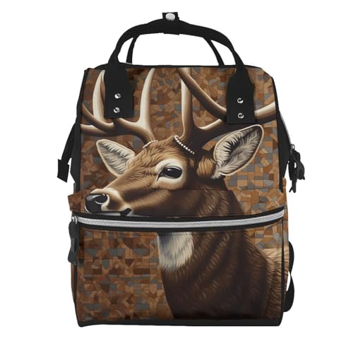 Sac à dos à langer marron grand volume pour organiser vos affaires sans douleur au dos en balade