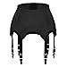 Produktbild Slocyclub Damen Stretch Strapsgürtel mit verstellbaren 6 Trägern für Strapsgürtel Dessous Hohe Strümpfe(Schwarz,XL)