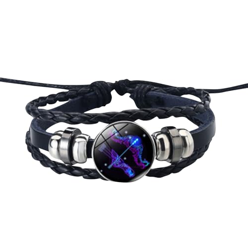 Spirilet Bracelet Zodiac Manifestation Bracelet Unisex Multilayer Adjustable Guardian 12 Constellations Bangles