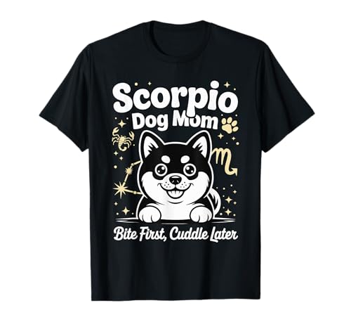Scorpio Woman Dog Astrology Zodiac T-Shirt