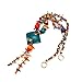 HEVSTIL Curtain Tiebacks, 2 Pack Colorful Coconut Shell Curtain Drapery Holdbacks, Boho Curtain Ties for Home Office Decorative,Blue