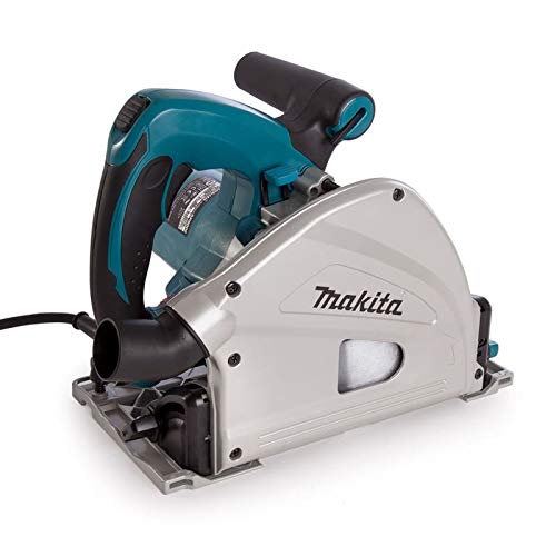 Makita SP6000J Tauchsäge, 1300 W, Ø 165 mm, aus Makpac + Holzsäge, 24 Zähne