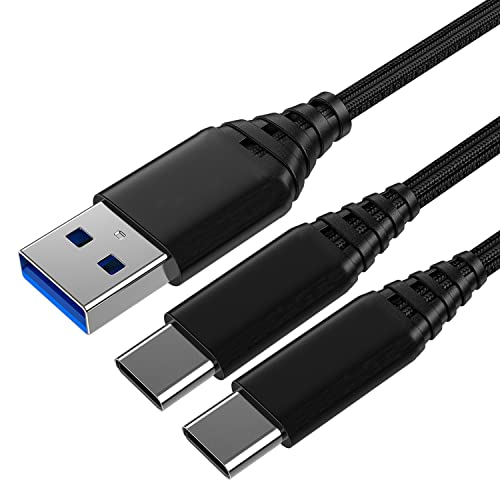 USB C Kabel 2M+3M,Typ C Ladekabel Lang für Samsung Galaxy S21 S22 Plus Ultra,A52 A53 A73 A72 A32 A42 5G A12 A03S,A20S M51 M11 M31S,Tab S7,Tab A7 10.4 2020,Tab A 10.1 2019/10.5 8.0,3A Schnellladekabel Cover
