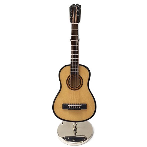 Sky New Mini Guitar Classic Natural Finish Acoustic Miniature Guitar on Stand
