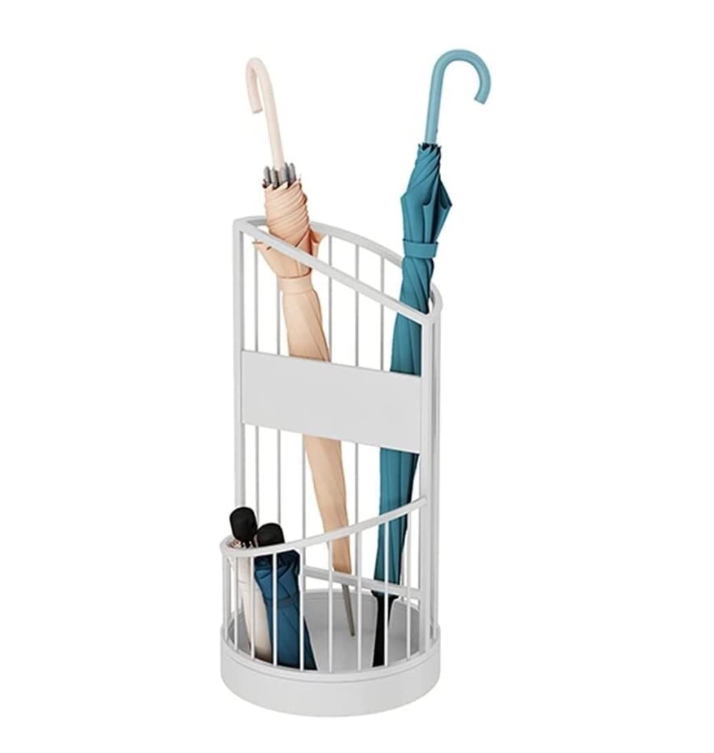 FCXWEVR Metal Umbrella Stand Holder with 2 Tiers for Indoor Entryway Storage Ideal for Home Business Hotel or Office