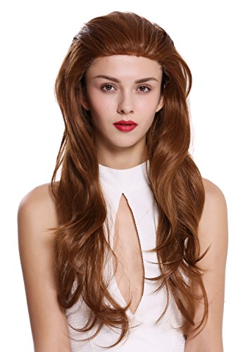 WIG ME UP - AL-835-LF-27SP30 Quality women's wig lady lace front long copper-brown reddish blonde mix 27,5 inches