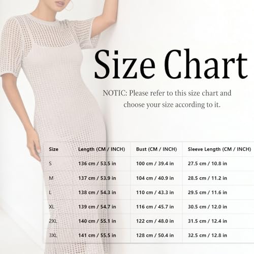 Vestido largo de ganchillo calado de dos capas con ropa interior incluida 4