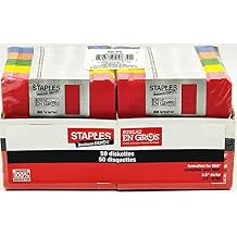 Staples 50/Pack 3.5 in. 1.44MB Multi-Colored Floppy Diskettes, PC/IBM Formatted