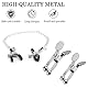 BDSMJOY 2er Goldfisch Nippelklemmen Brustwarzen & 2-IN-1 Nippelklemmen mit Kette,Einstellbare Nippel Klemmen Frauen Nipple Clamps,Fetisch Nippelkette Sexspielzeug für Anfängerin,BDSMs Spielzeug Hart