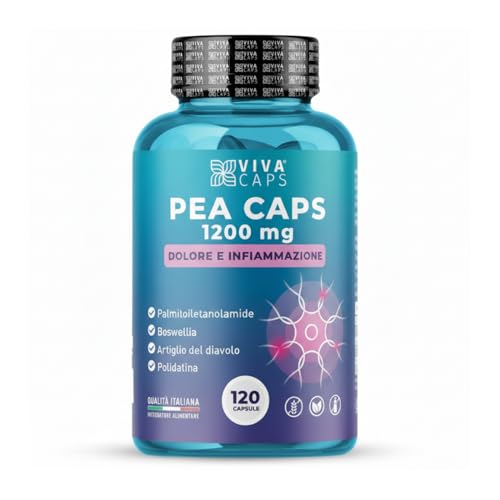 Pea integratore 1200mg per dose giornaliera 120cps 3 al giorno per tensioni localizzate e articolazioni