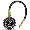 Vondior Tire Pressure Gauge with Tube (0-60 PSI), Air Pressure Gauge Certified ANSI Accurate with Large Easy to Read Glow Dial, Tire Pressure Gauge for Car Trucks Bicycle Tires