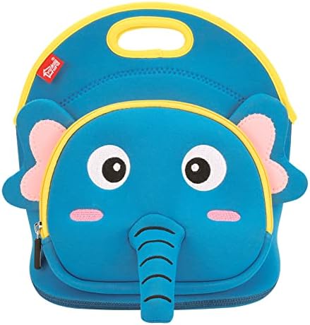 yookee home Elephant Lunch Bags for Kids Thick and Insulated Lunch Tote Box for Boys Girls, Reusable Lunch Bags for School Outdoor Travel