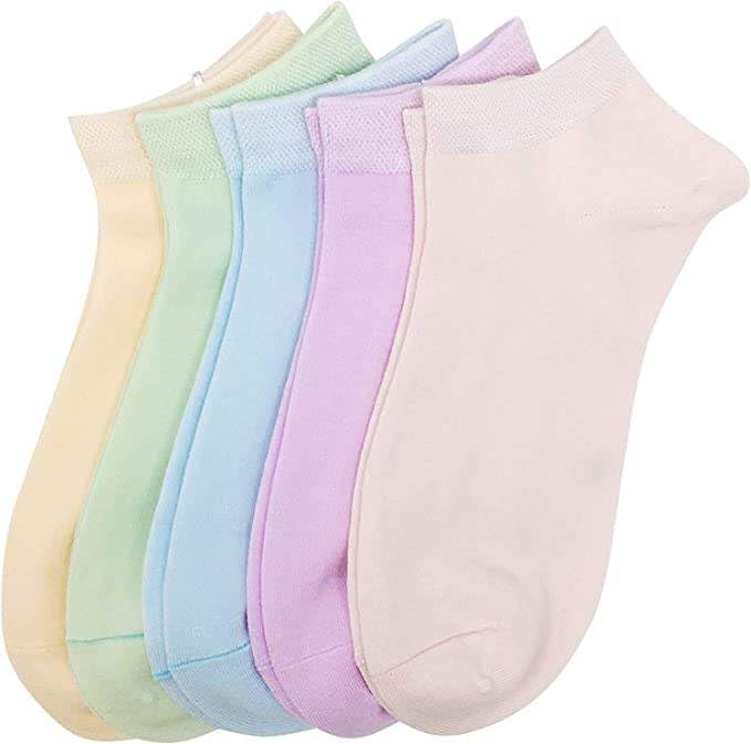 neobaby Women's Socks, Multicolour, Low Cut No-Show Style (Pack of 5/10 Pairs)-picture-28