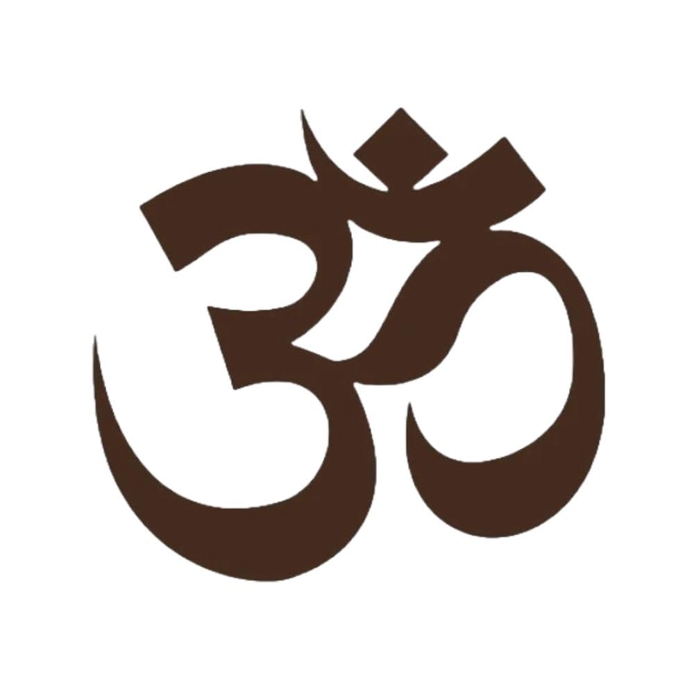 DEKORSTATION Laser Cut Om Symbol Wooden Brown Decorative LED Backlit for Home Office and mandir Decoration | 12 inch x 18 inch 2