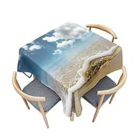 Morbuy Nappe Carrée Imperméable, Motif Mouette Nappes Anti