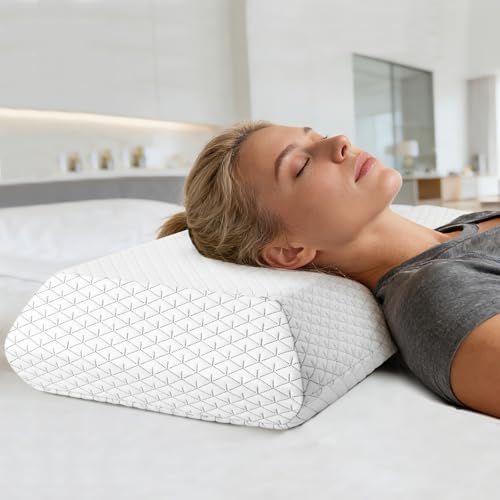 Almohada espuma viscoelástica 25x15x5.5 cm para adultos
