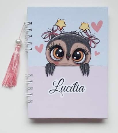 Caderno Personalizado com 200 p&aacute;ginas (A5-21x15cm)