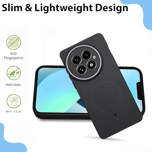 Image of LIRAMARK Rugged Carbon Fibre TPU Armor Silicone Back Cover Case for OnePlus 13 5G