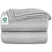 berssen Coperta Plaid - 200 x 230 CM - Grigio Chiaro Winter Blanket - Coperta Divano, Morbida, Accogliente, Nessun Odore, Lavabile in Lavatrice, Adatto per l'Autunno e l'Inverno, Antistatico immagine