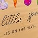 A Little Sprout is on The Way Wall Decal - Baby Shower Party Sticker, Farm Themed Baby Shower Decor, Balloon Arch Backdrop Sticker, Gender Reveal Birthday Party Decoration Decors