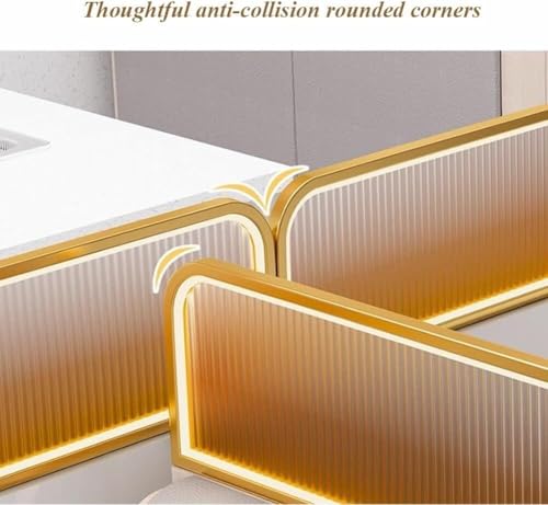 Cloisons de comptoir LED Or-b haut de gamme séparateurs de luxe - 7