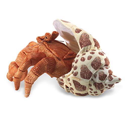 Folkmanis Hermit Crab Hand Puppet, Orange; Cream; Brown, 1 EA - Image 2