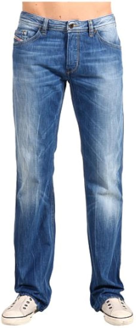 Diesel Mens Ruky 8V1 Flap Back Pocket Detail Jean, Denim, 36