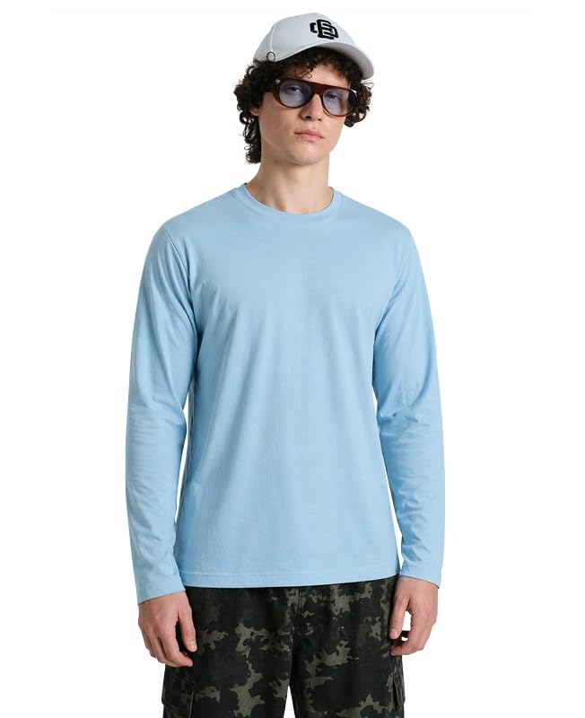 Image of Sleepynuts Regular fit Cotton Full Sleeve Plain T-Shirt for Men (Pack of 1,2,3 Size Small to 3XL)